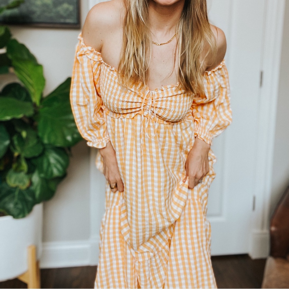 Hello Molly Checkered Maxi Dress